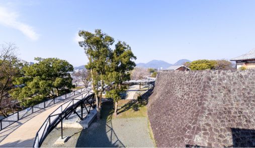 熊本城の石垣の写真