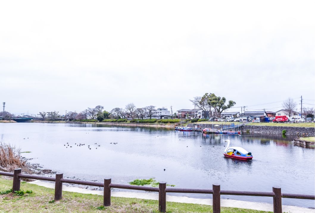 江津湖の雰囲気写真