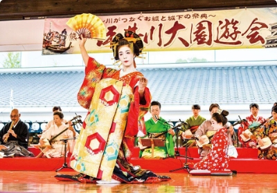 ปราสาทคุมาโมโตะซึโบะอิคะวะ เอ็นยูไค เทศกาลชมดอกซากุระ
