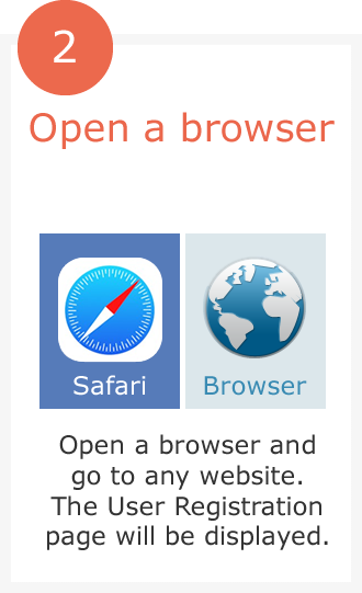 2.Open a browser.