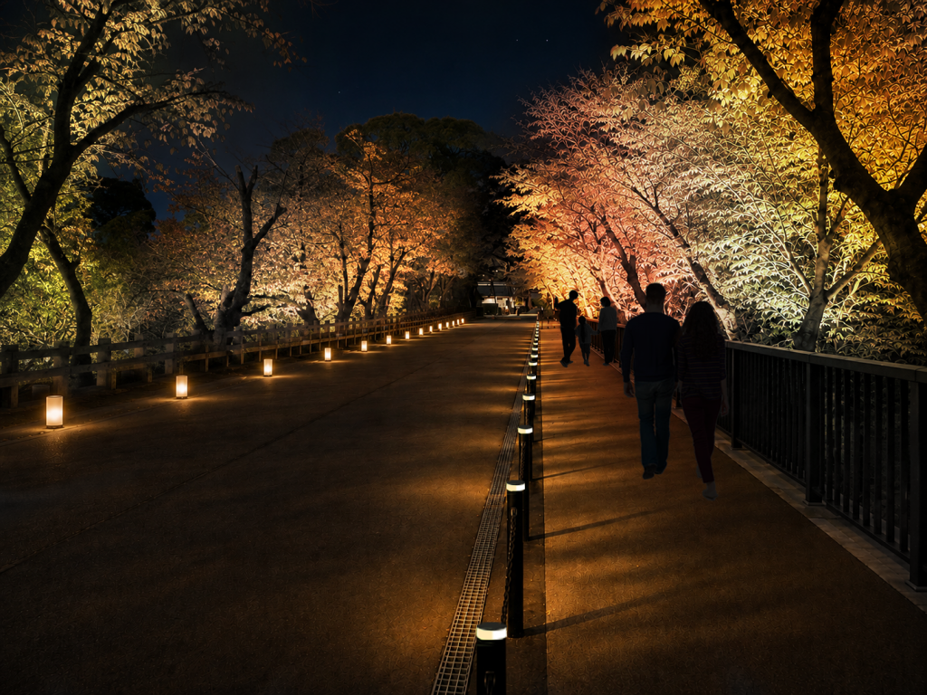 城あかり(行幸坂)