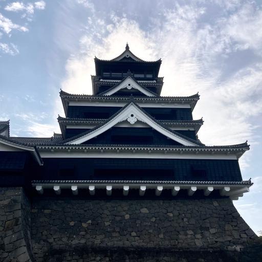 早朝の天守閣
