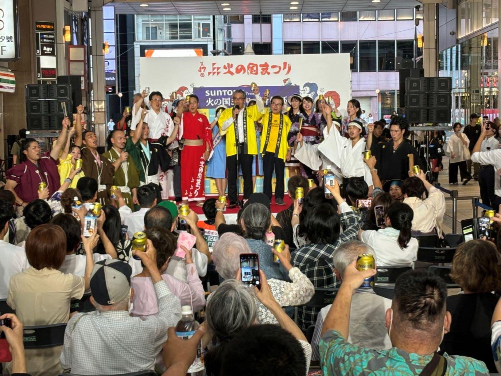 サントリープレゼンツ熊本城復興チャリティ“一斉乾杯”