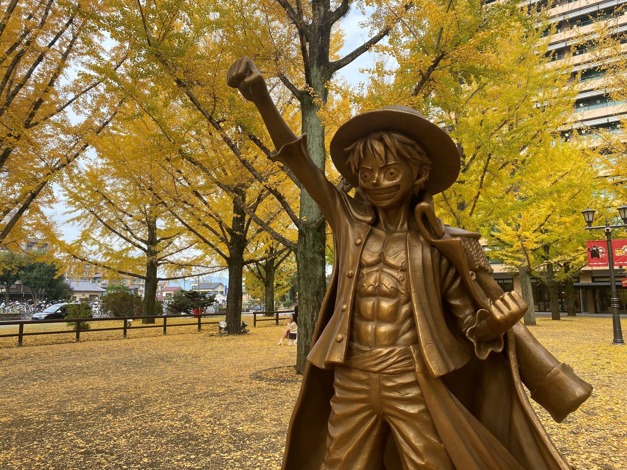 ルフィ像 チョッパー像 観光地 熊本市観光ガイド