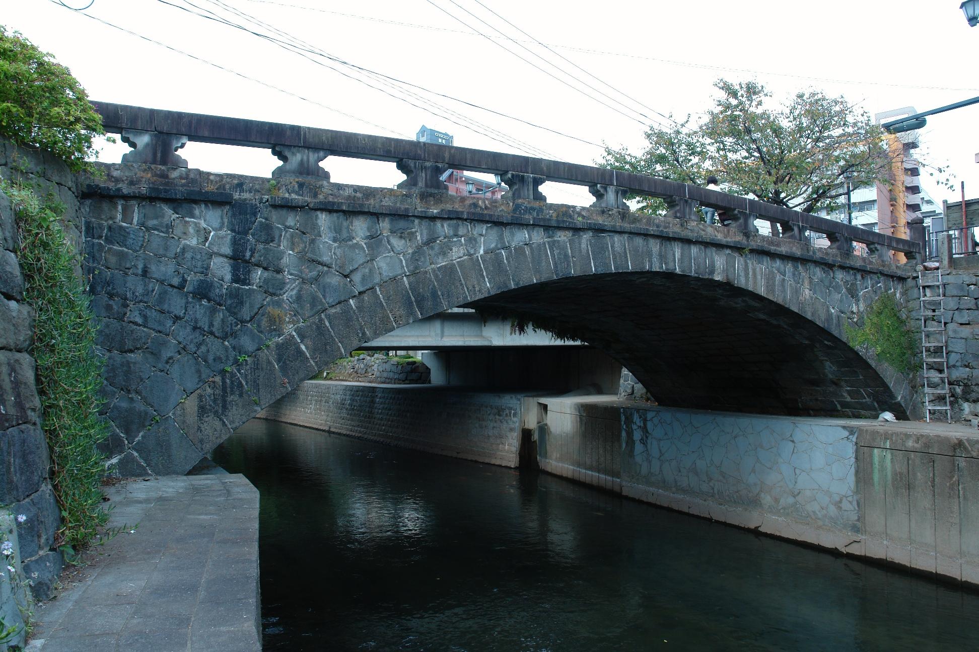 Das Stadtbild von Shinmachi und Fukumachi (Meihachi-Brücke)