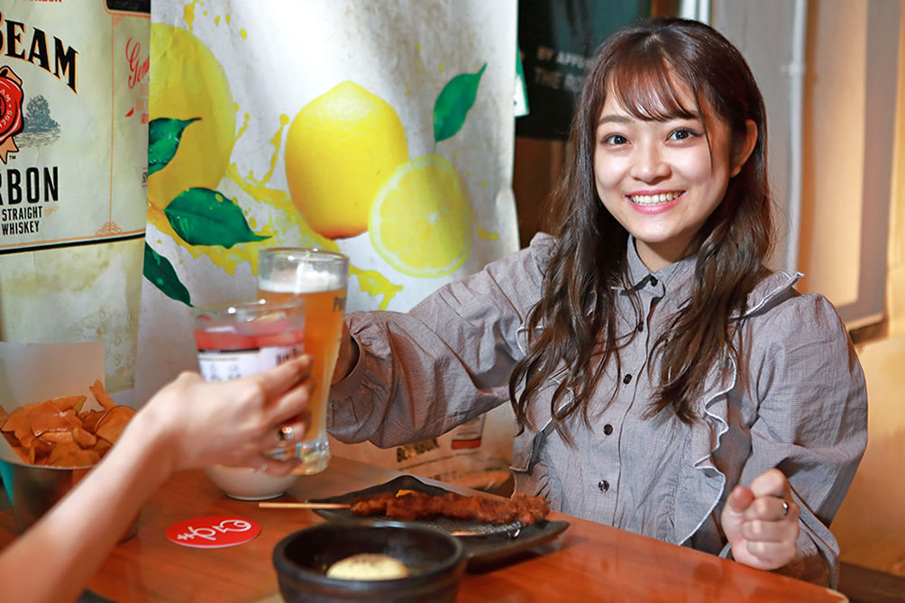 まんま屋台まるまる：乾杯