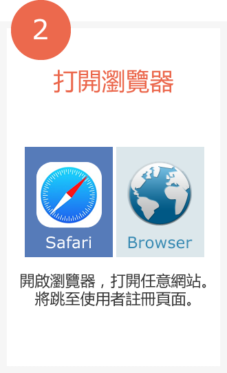 2.打開瀏覽器